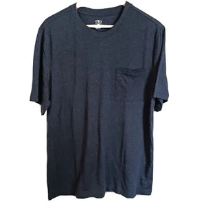 Athletic Works Mens Blue Short Sleeve Crew Neck Casual T Shirt Size L 42-44 - Picture 1 of 8