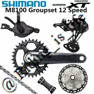 SHIMANO DEORE XT M8100 1x12 Speed MTB Groupset 6Pcs,30T/32T/34T/51T, 165MM-175MM - Picture 1 of 9