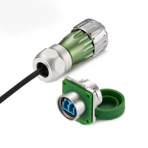 1/4 Bayonet Quick Assembly Waterproof Optical Fiber Connector Male Plug+3M Cable - Picture 1 of 14