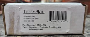 Thermasol STCU-PN poliertes Nickel Signatouch Controller Verkleidung Upgrade - Bild 1 von 5