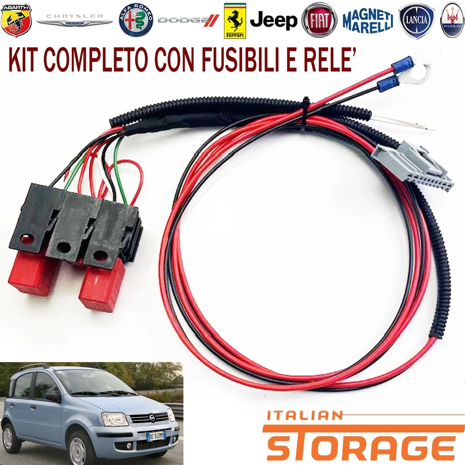 KIT CABLAGGIO RIPARAZIONE MODIFICA BODY COMPUTER PANDA 169 FARI ANABBAGLIANTI - Immagine 1 di 1