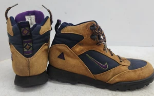 Botas de Senderismo Nike Años 90 De Colección ACG Air Caldera Marrón y Púrpura Para Mujer talla 8 - Imagen 1 de 18