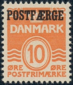 DENMARK. 1936. #Q16. Parcel Post. 10 Øre yellow orange Numeral. MNH (PK2304) - Picture 1 of 2
