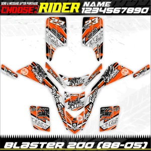 Custom Graphics Yamaha BLASTER YFS 200 1988-2005 Vinyl resistant ATV Decals kit - Bild 1 von 3