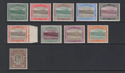 M8376 Dominica 1907-08 SG37/46 - 1907 Definitives Cover