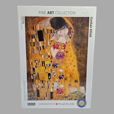 NEW Sealed Eurographics "The Kiss" by Gustav Klimt 1000 Piece Jigsaw Puzzle - Image 1 of 4