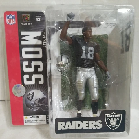OAKLAND RAIDERS RANDY MOSS #18 NFL FOOTBALL McFarlane SERIES 13 ACTION FIGURE Cover