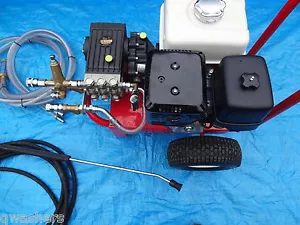 PRESSURE WASHER HONDA GX390 13HP PETROL 21LTRS @ 200BAR LSHAPE WS202 GEARBOXED - Picture 1 of 10