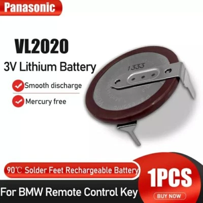 Batterie Panasonic 90° Clé BMW X3 X5 E38 E39 E46 Pile Accu Télécommande VL2020