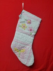 "Medias de Navidad hechas a mano totalmente forradas de 20" de tela acolchada acolchada - Imagen 1 de 10