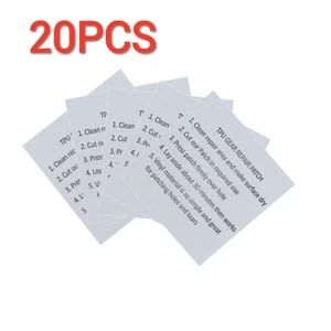 20PCS Waterproof Tent Repair Canvas Awning Sail Kites Adhesive Patches Tape Kit - Picture 1 of 14
