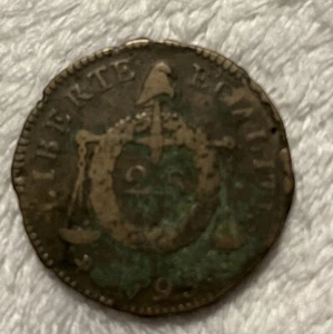 France 2 Soles 1793-cow - Picture 1 of 6