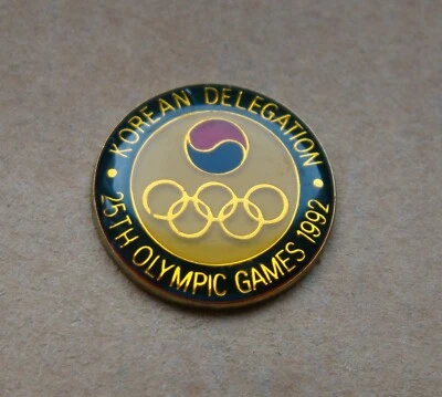 1992 Barcelona Korean Delegation team Olympic Games NOC RARe badge pin - Image 1 of 4