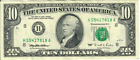 1995 10$ FRN - Mały portret z nicią zabezpieczającą - MEW/RER H55417818A - #15245