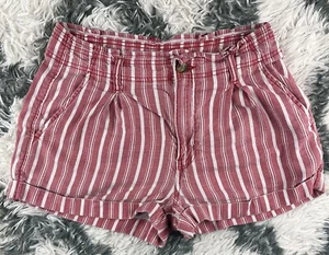 American Eagle Women's Midi Short Size 8 Red White - Bild 1 von 10
