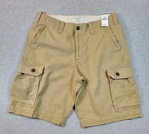 Abercrombie & Fitch Classic Cargo Shorts Men's Size 31 Beige Military Details - Picture 1 of 15