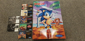 6 x Sega Mega Drive / Game Gear instruction book bundle + Poster