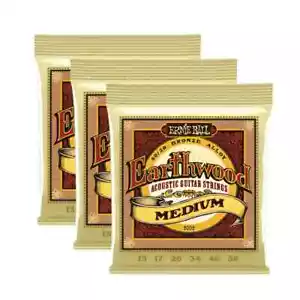 3 SETS Ernie Ball 80/20 Bronze Medium 13-56 Acoustic Guitar Strings 2002 - Picture 1 of 9
