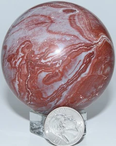 Esfera de jaspe de encaje loco mexicano / 2,80" (71,12 mm) / 17,20 oz (487,61 gr) 3546 - Imagen 1 de 16