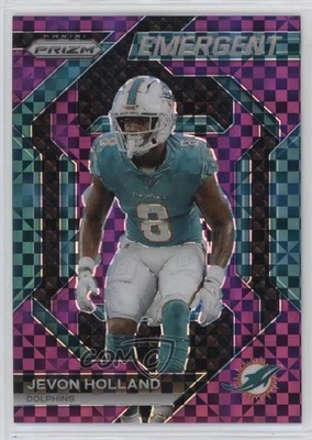 2023 Panini Prizm Emergent Purple Power Prizm /49 Jevon Holland #H-12 - Image 1 of 2