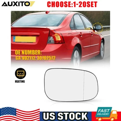 Стекло зеркала с подогревом со стороны пассажира для Volvo S60 S80 C70 C30 V50 V70 2007-2013 годов выпуска 1-5X - Изображение 1 из 4