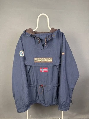 Napapijri Hombres Esquí Nieve Chaqueta Talla XXL Azul Marino Nylon Manga Larga Pullover Foto 1 de 4