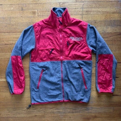 Collegiate Ohio State Buckeyes Fleece Jacket Full Zip Pullover Medium - Image 1 of 4