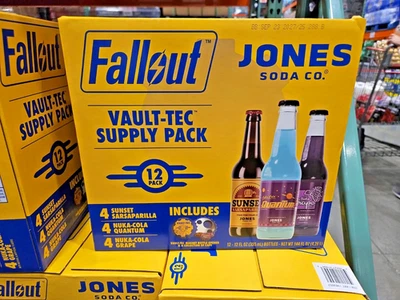 Jones Soda Co. Fallout Vault-Tec Supply Pack, 12 fl oz, 12 unidades RARO NUEVO  Foto 1 de 4