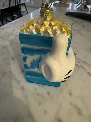 Cuaderno de bocetos Disney Mickey caja de palomitas colgante adorno de Navidad raro nuevo con etiqueta Foto 1 de 4