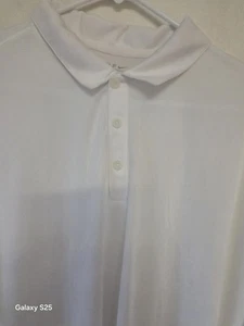 NWT Nike Solid White Golf Polo Size 2XL Dri-Fit Stay Cool Vented in Back! - Picture 1 of 14