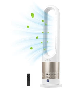 Uimoso 26" Bladeless Tower Fan Heating Cooling Remote Control Oscillating 8Speed - Picture 1 of 12