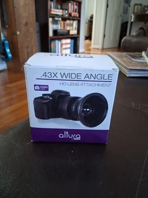 NIB Altura 58mm 2-in-1 .43x Wide Angle Lens with Macro Portion, For DSLR Cameras - Image 1 of 4