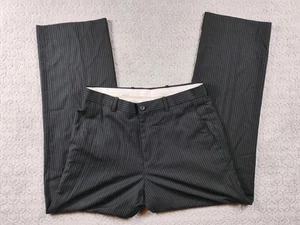 Perry Ellis Herren 30x30 Portfolio Premium Anzughose Hose schwarz Nadelstreifen - Bild 1 von 10