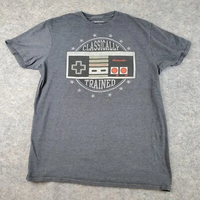 Camisa Nintendo Entertainment System Hombre Grande Gris Cuello Redondo Manga Corta Informal Foto 1 de 4