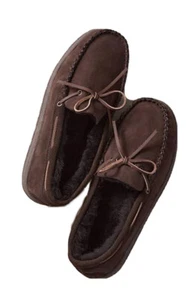 Zapatillas Mocasín Minnetonka Para Hombres Talla 12M Casey Chocolate B9-9 Nuevas Con Caja - Imagen 1 de 1