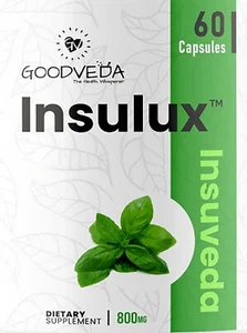 Insulux Blood Health Support Supplement 60 Capsules Genuine Insulux - Picture 1 of 1