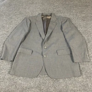 Stanley Blacker Blazer 42 Gray Wool Single Breasted Lined Osmuns Wedding Formal - Picture 1 of 12