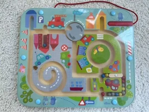 HABA Board Game Kids Magnetic Game Town Maze Fair/NM - Picture 1 of 1