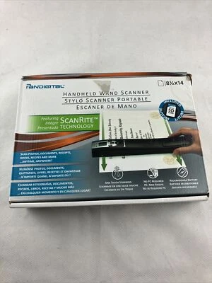 Portable Scanner Handheld Wand Pandigital S8X1101RE 8.5x14 RED WITH SD NEW - Image 1 of 4