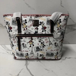 Dooney & Bourke Disney Minnie Tres Chic Paris France Epcot Shopper Tote Bag - Picture 1 of 12