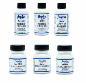 Angelus Paint Acrylic Leather Finish Finisher Satin Semi-Gloss High Gloss Matte - Picture 1 of 12