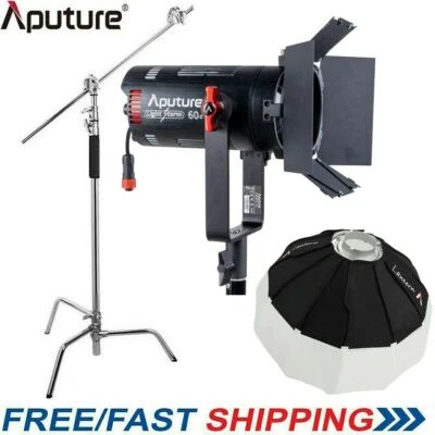 Aputure Light Storm LS 60X 2700-6500K Bi-Colour LED Video Light+Lantern 65+Stand - Image 1 of 4