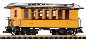 Piko G Scale 38600 Denver & Rio Grande Western (D&RGW) Wood Coach, NEW #334 - Picture 1 of 1