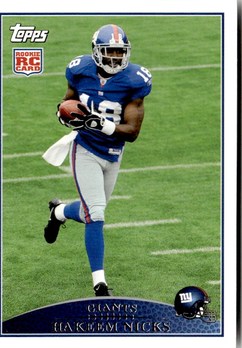 2009 Topps #335 Hakeem Nicks Rookie RC - Image 1 of 1