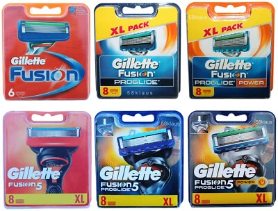 Gillette Fusion 5 ProGlide Power assortimento lamette da barba 4 6 8 12 16 24 32 36 - Immagine 1 di 4
