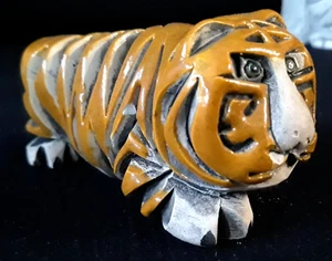 RETIRED ARTESANIA RINCONADA 4" BENGAL TIGER SIGNED HANDCRAFTED FIGURINE URUGUAY - Picture 1 of 8