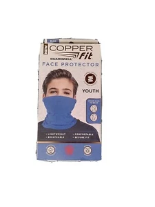 Copper Fit Guardwell Face Protector Youth Mask Blue *NEW* - Picture 1 of 9