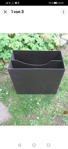 Schallplattenständer LP Box Aufbewahrung Vintage 70er Vinyl (Schwarz Für 12 LP) - Bild 1 von 2