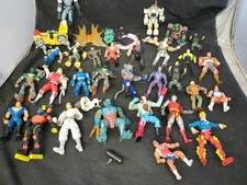 Mixed Vtg 80s & 90s Action Figure Lot biker mice power rangers batman marvel 