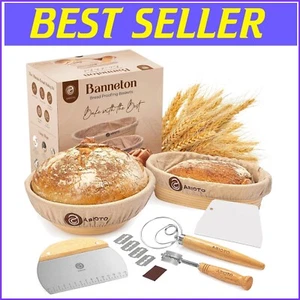 Sturdy Rattan Proofing Baskets: 10" Round and 11" Oval Artisan Baking Essentials - Picture 1 of 11